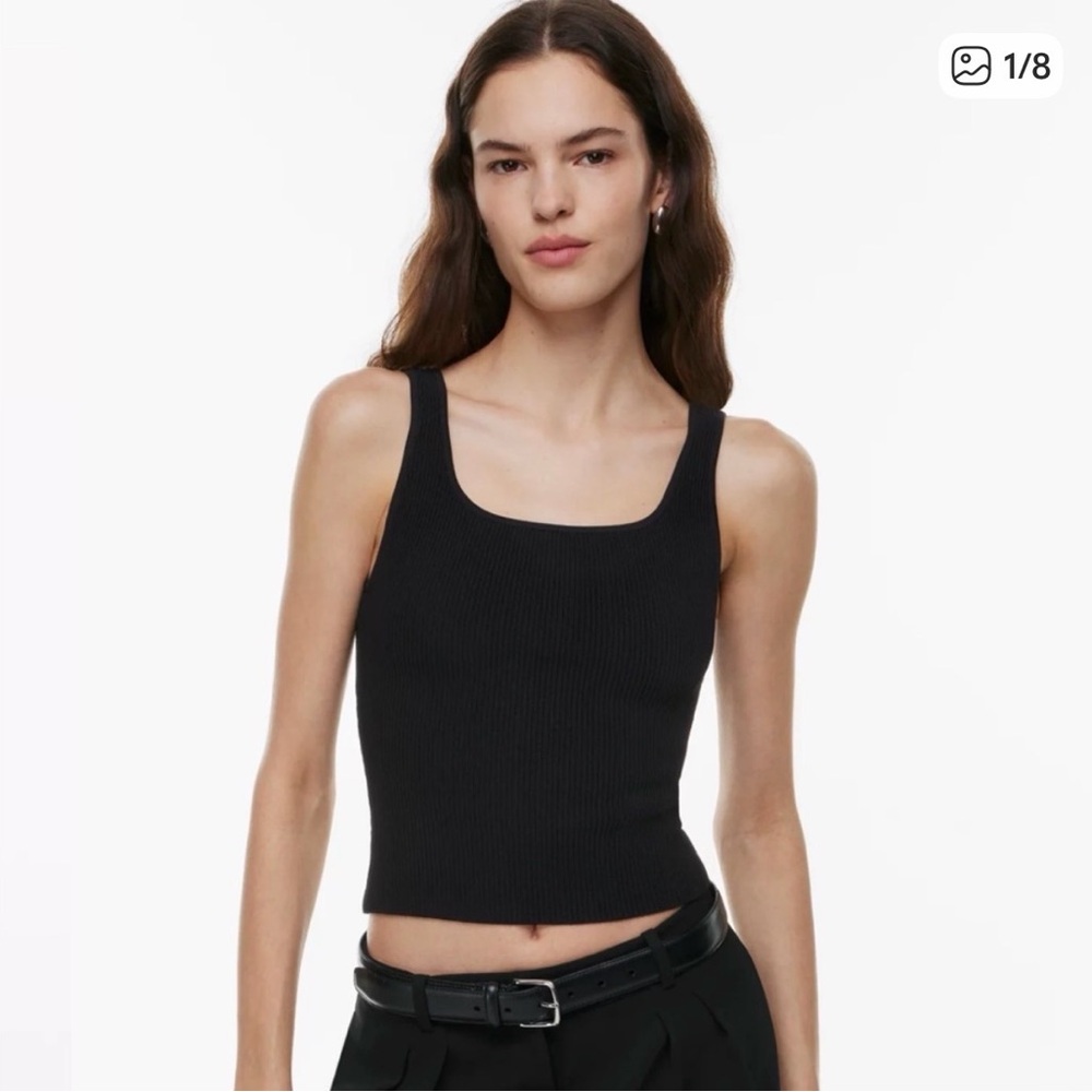 Aritzia Babaton Sculpt Ribbed Tank Top